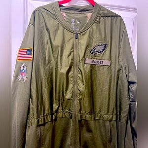 Eagles NFL Team Apparel Olive Jacket size XL